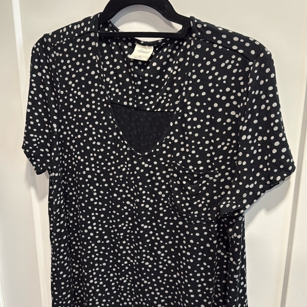 Soma Cool Nights V Neck Nightgown Sleepshirt - Picture 2 of 9